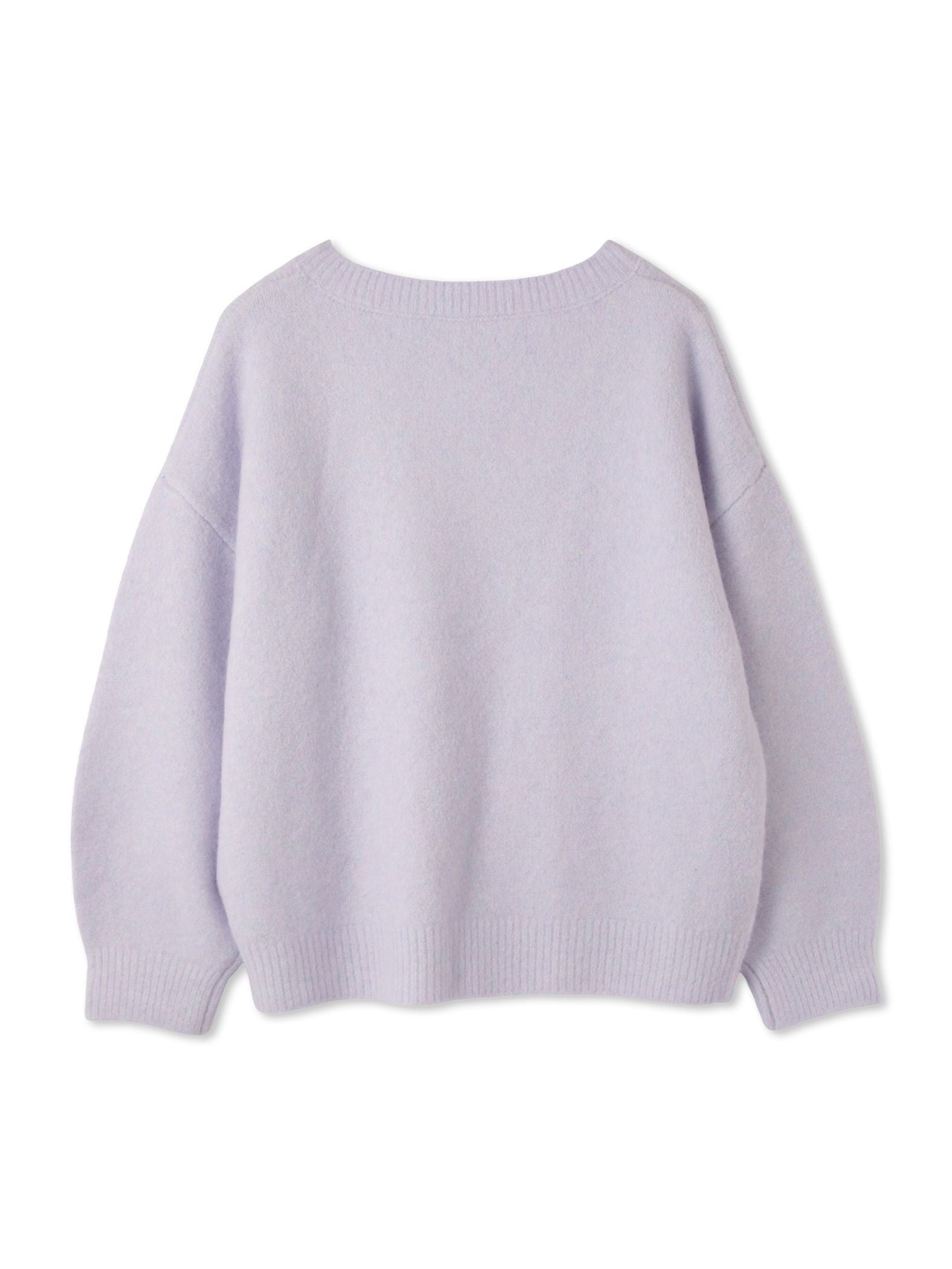 ウール混Vネックニットプルオーバー≪手洗い可能≫