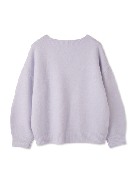 ウール混Vネックニットプルオーバー≪手洗い可能≫