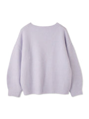 ウール混Vネックニットプルオーバー≪手洗い可能≫