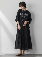 箔プリントロゴTシャツ≪手洗い可能≫