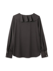 ヴィンテージツイルビッグカラーブラウス