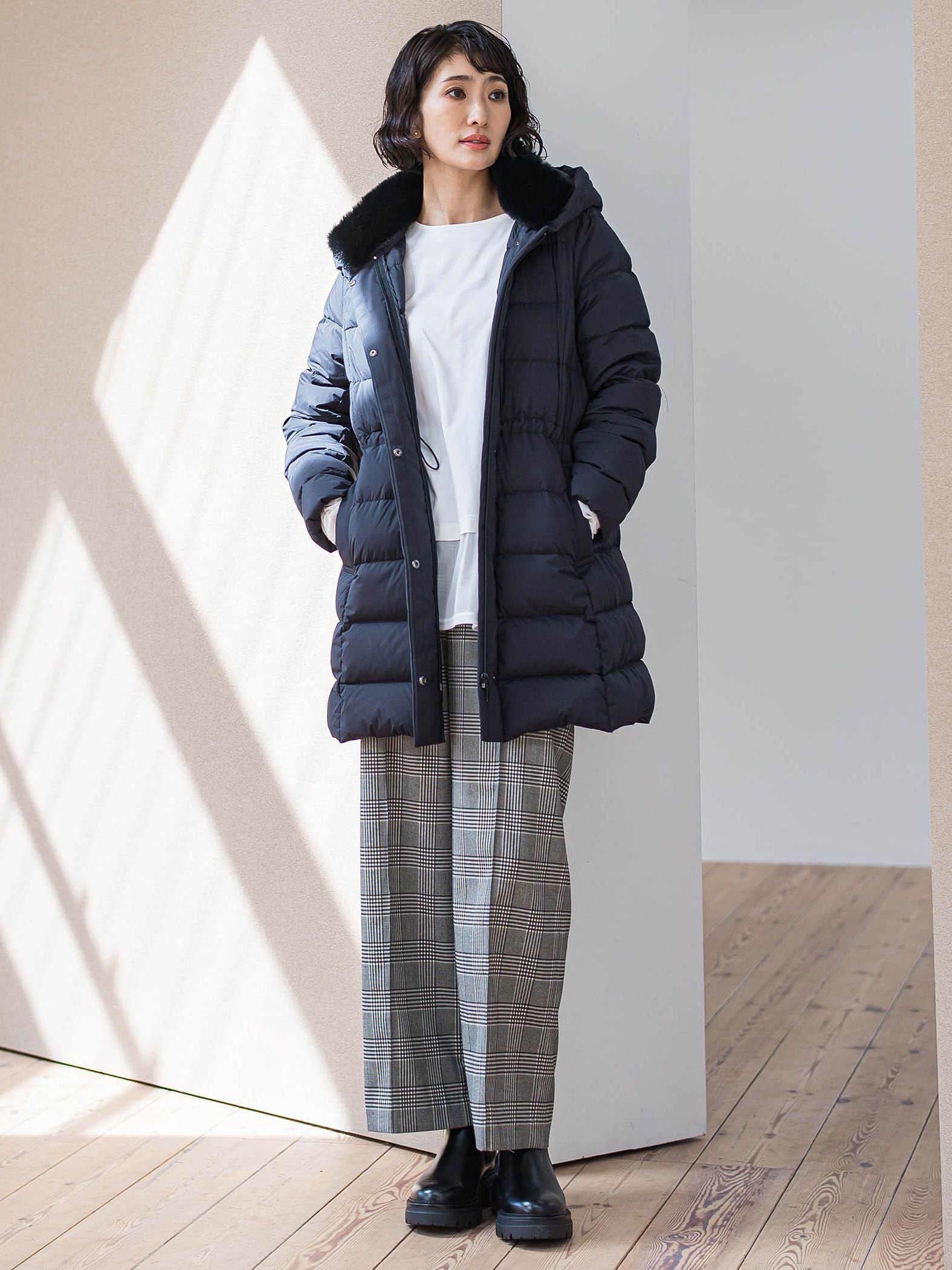 【WEB限定】”ウエストゴムで快適”ワイドパンツ≪洗濯機で洗える≫