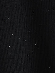 スパンコールリブタートルニット≪手洗い可能≫