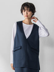 軽量ボンディング3ピーススカートセットアップ≪洗濯機で洗える≫