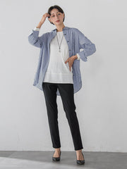 【WEB限定/大きいサイズ】”360度抜かりなし”チュニックシャツ