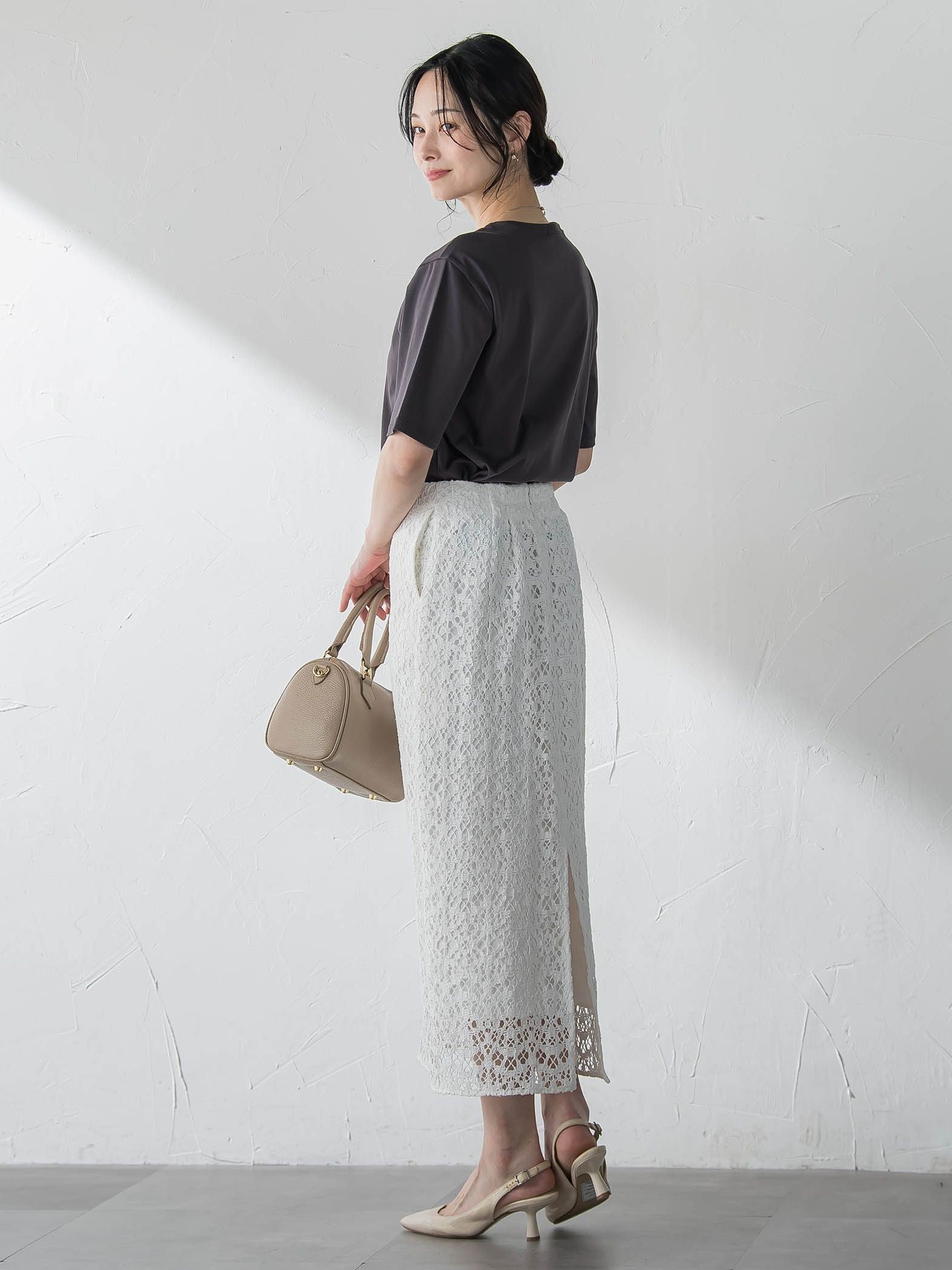 汗ジミ軽減カットソー