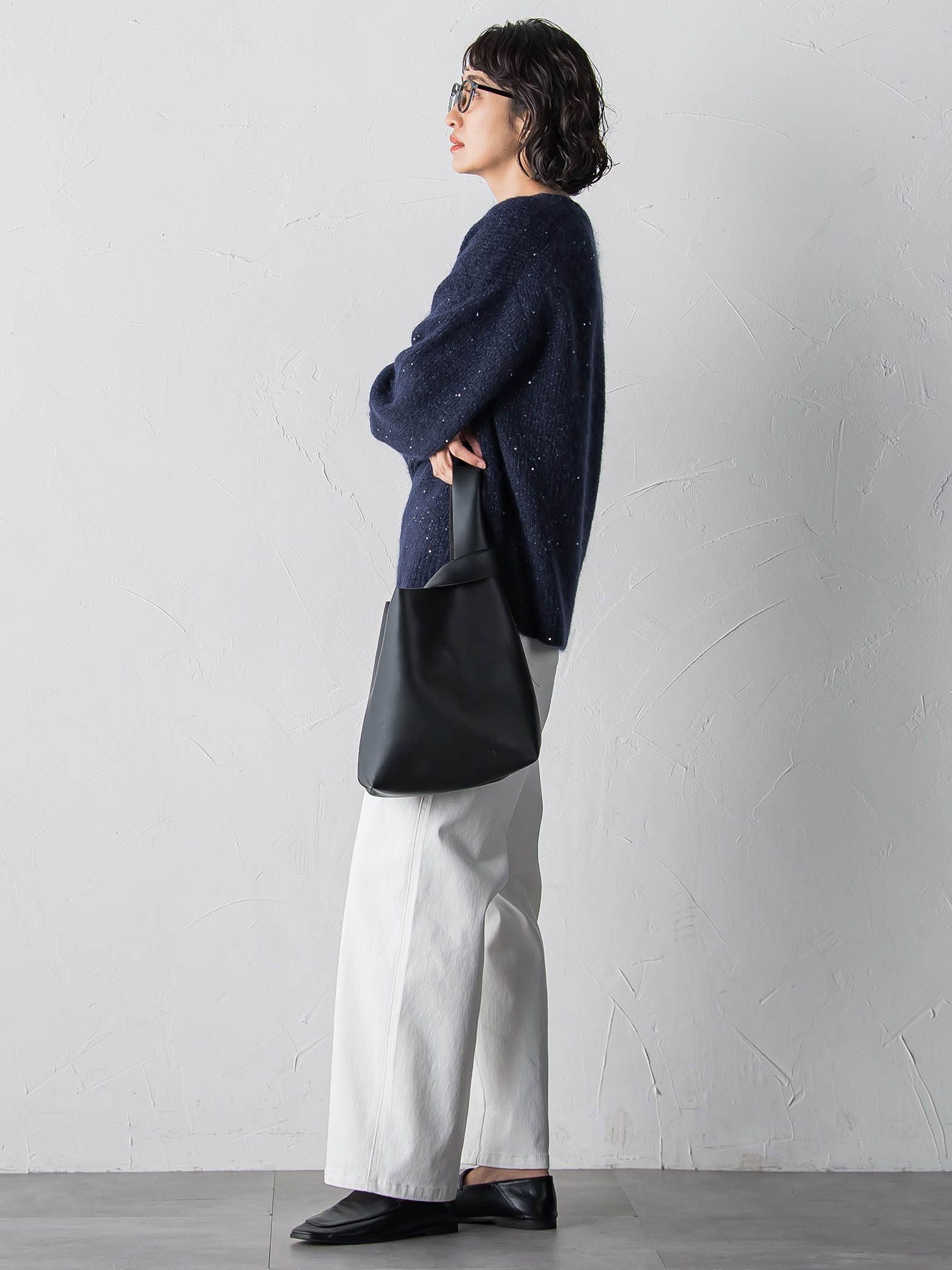 モヘヤスパンコールニット