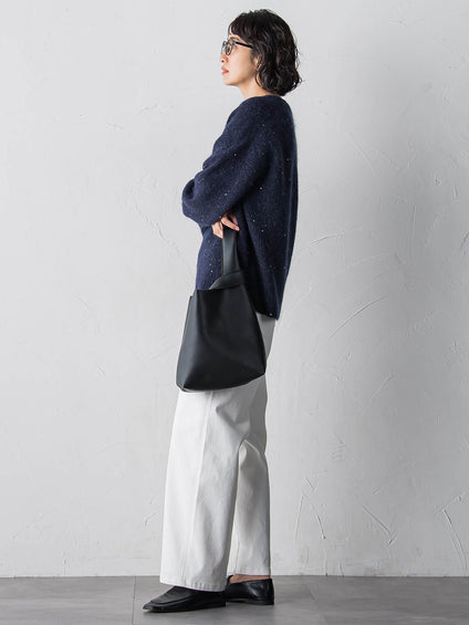 モヘヤスパンコールニット