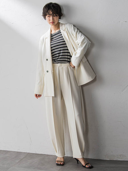 【えらべるSETUP】叶えるイージーカーブパンツ≪手洗い可能≫