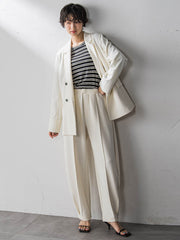 【えらべるSETUP】叶えるイージーカーブパンツ≪手洗い可能≫