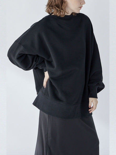 Edge neck sweater【日本製】≪手洗い可能≫