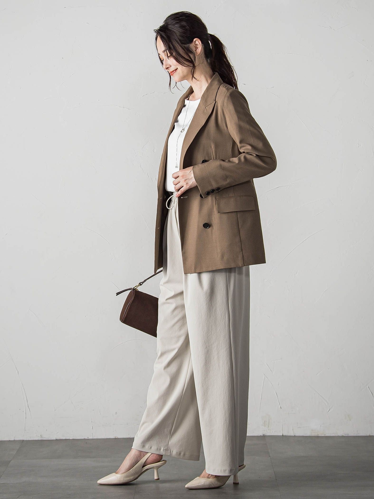 【WEB限定】汗じみ防止大人ロンT ≪3サイズ/洗える≫