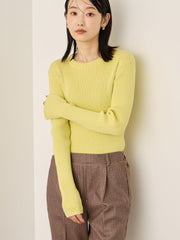 調温クルーネックニット≪手洗い可能≫