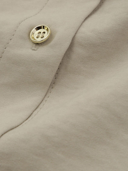 サテンピーチバックギャザーブラウス≪手洗い可能≫