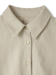 サテンピーチバックギャザーブラウス≪手洗い可能≫