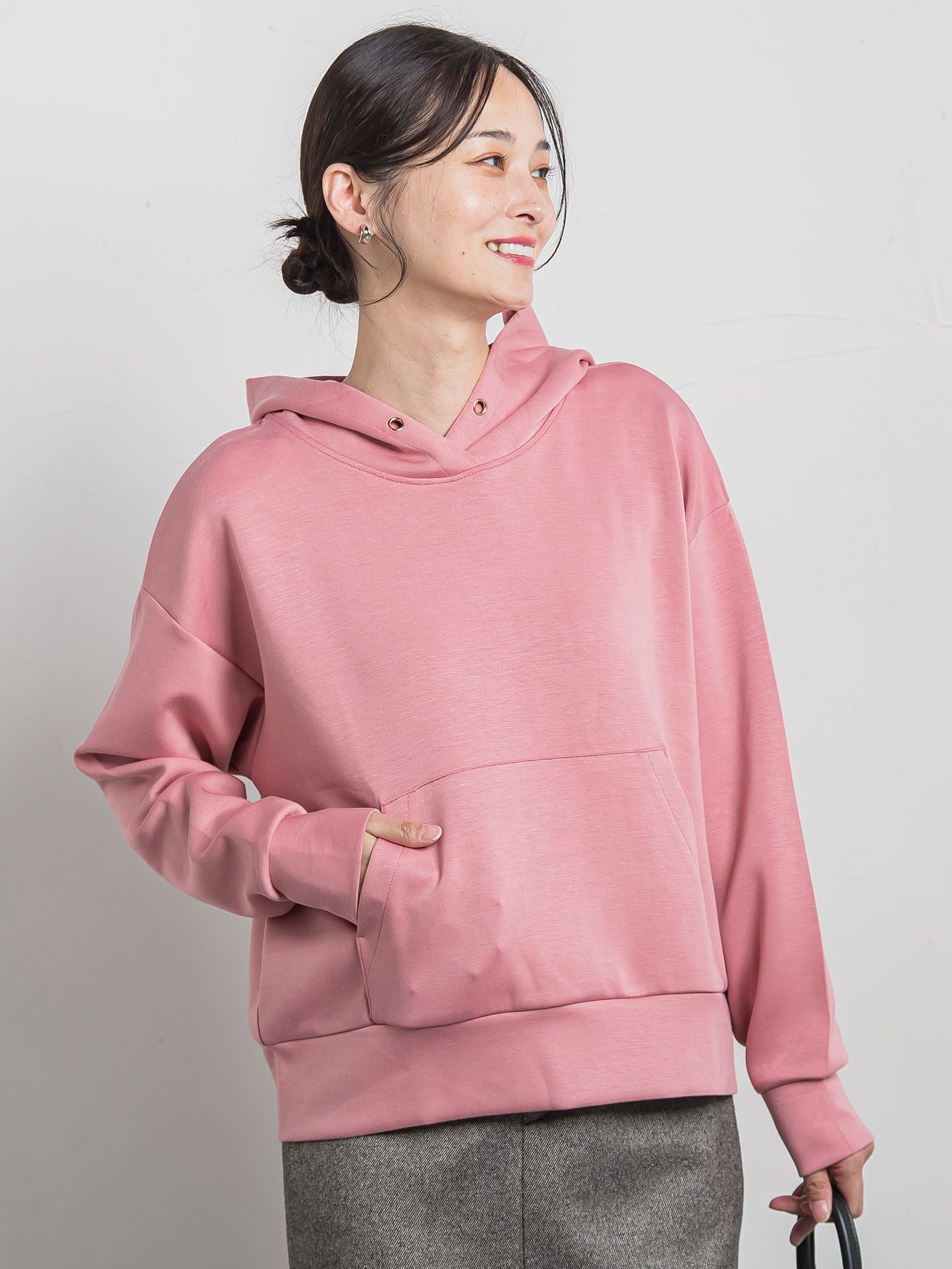 【WEB限定】ふんわリッチパーカー≪手洗い可能≫