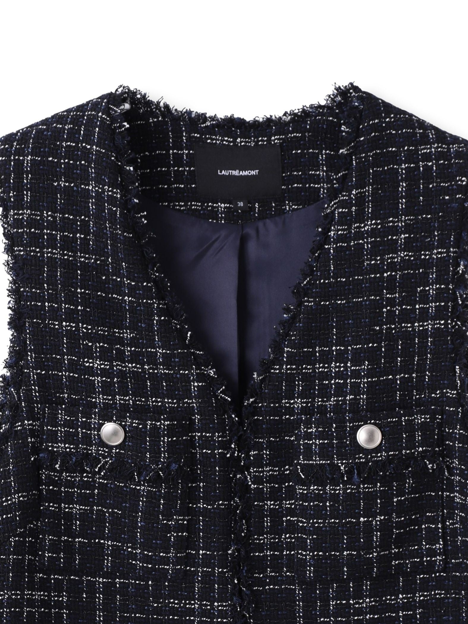 LUSTROツイードジレ