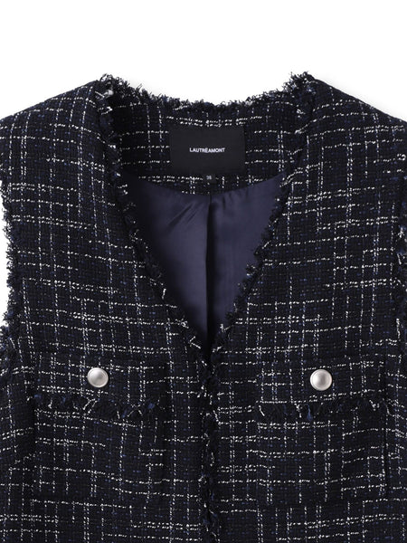 LUSTROツイードジレ