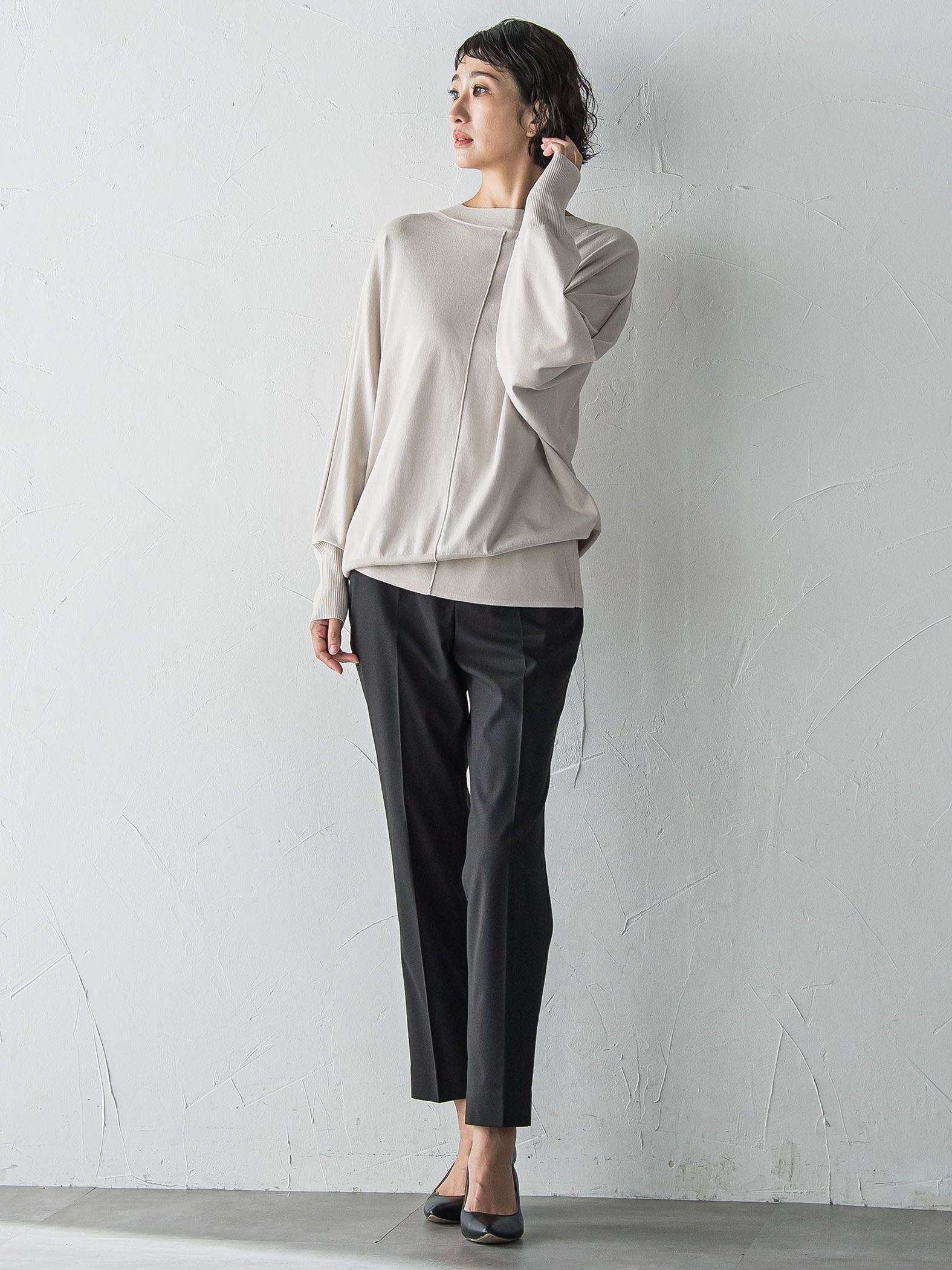 【WEB限定】”すっきり快適な履き心地”テーパードパンツ≪洗濯機で洗える≫