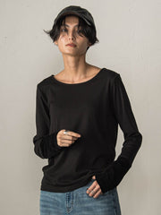 ベロアカフスロングTシャツ