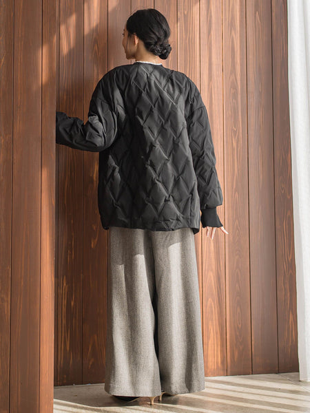 ステッチレスダウンコート