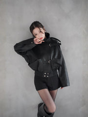 Volume Leather Jacket