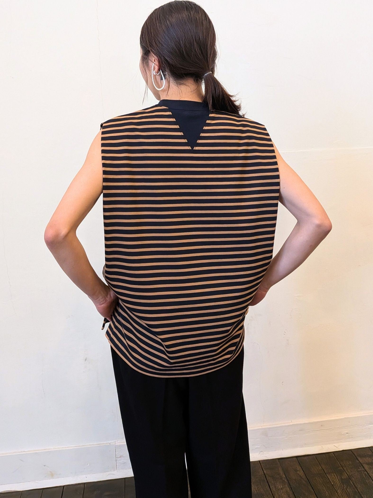 《予約販売》crew neck vest　【日本製】