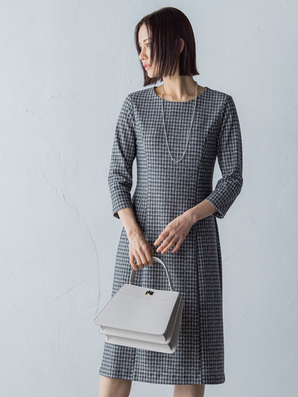 ハイテンションツィードプリントワンピース