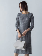 ハイテンションツィードプリントワンピース