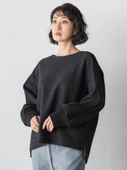 メルトンニットドッキングカットソー