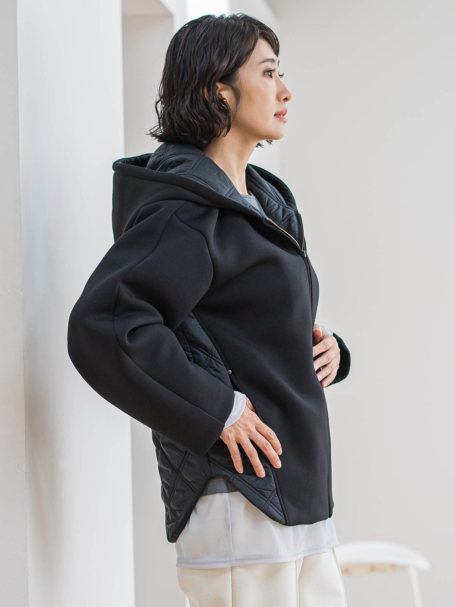 【biyori】ダンボールキルトブルゾン