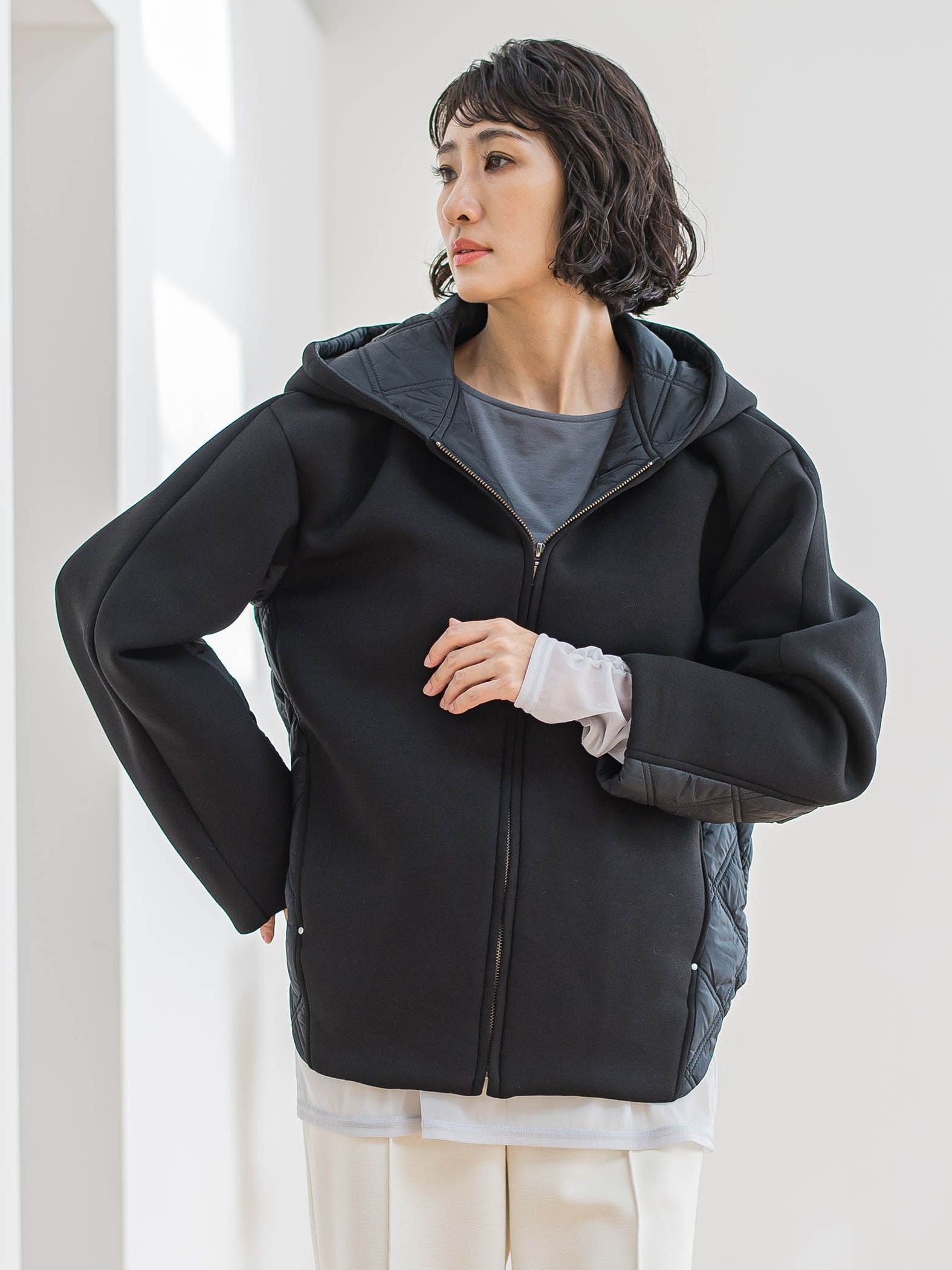 【biyori】ダンボールキルトブルゾン