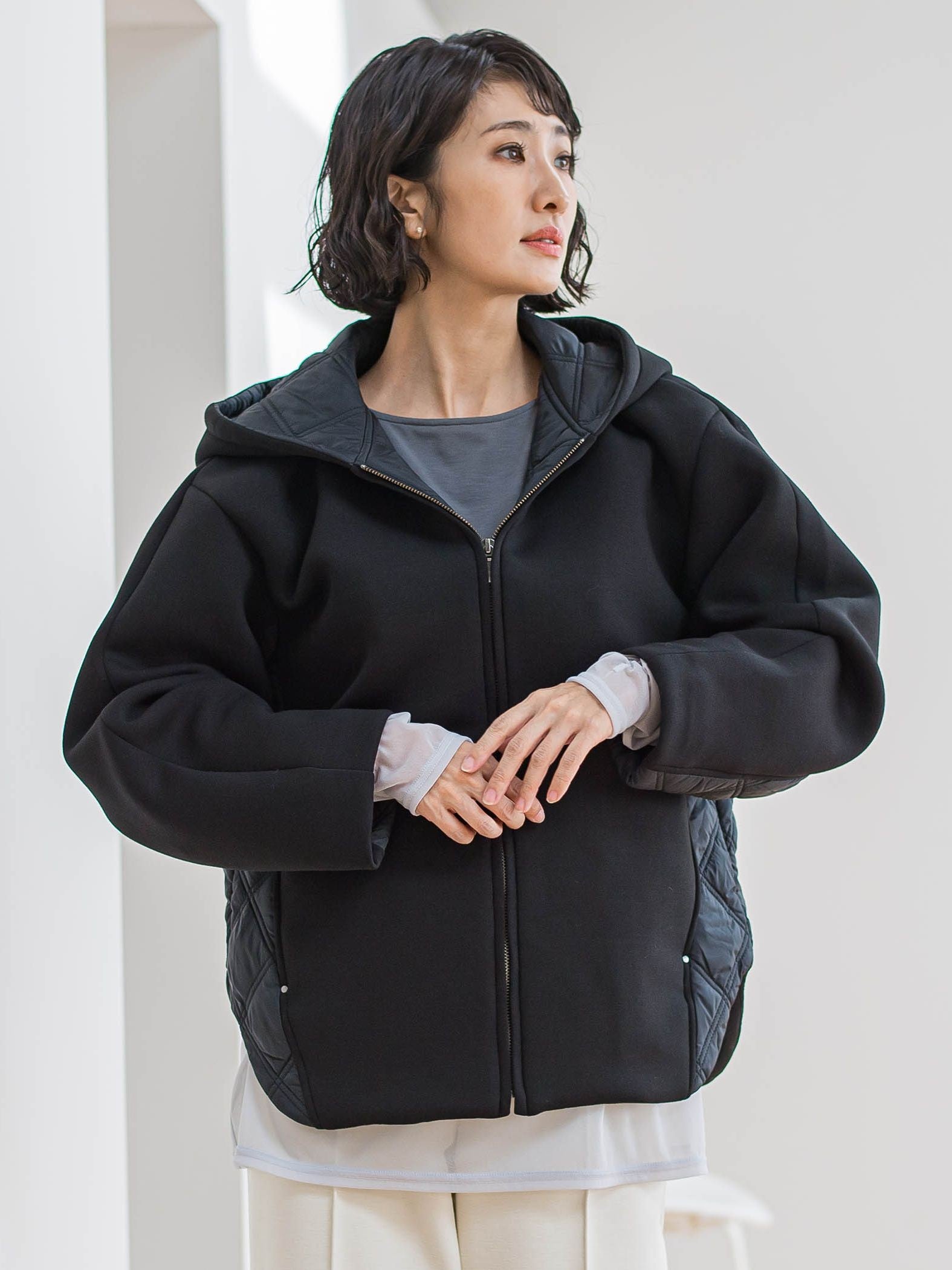 【biyori】ダンボールキルトブルゾン