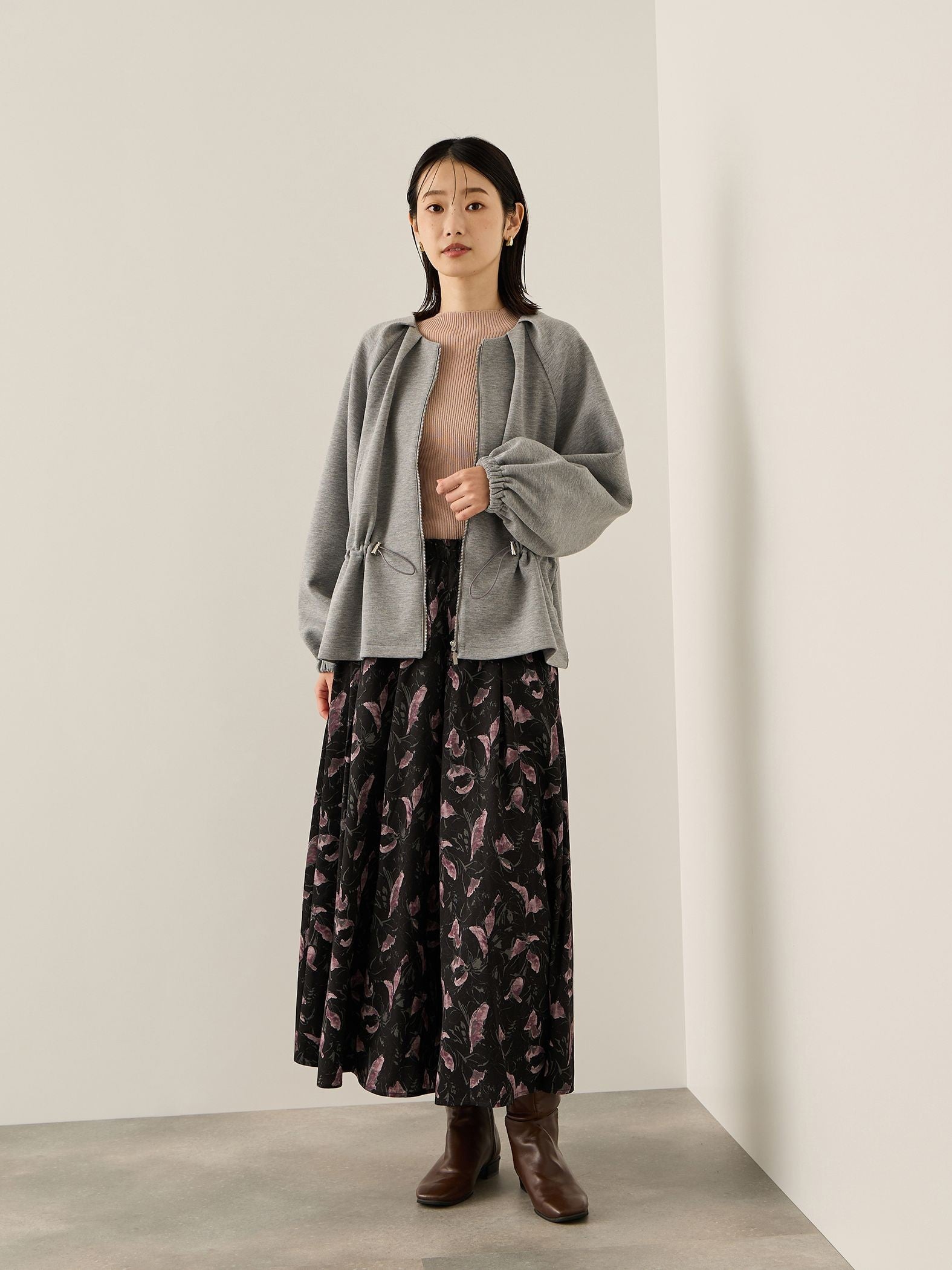 アートフラワースカートライクパンツ≪手洗い可能≫