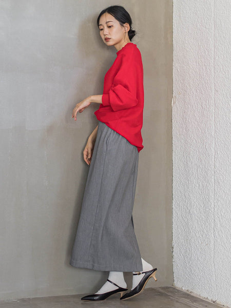 ウォッシャブルバナナスリーブニット≪手洗い可能≫