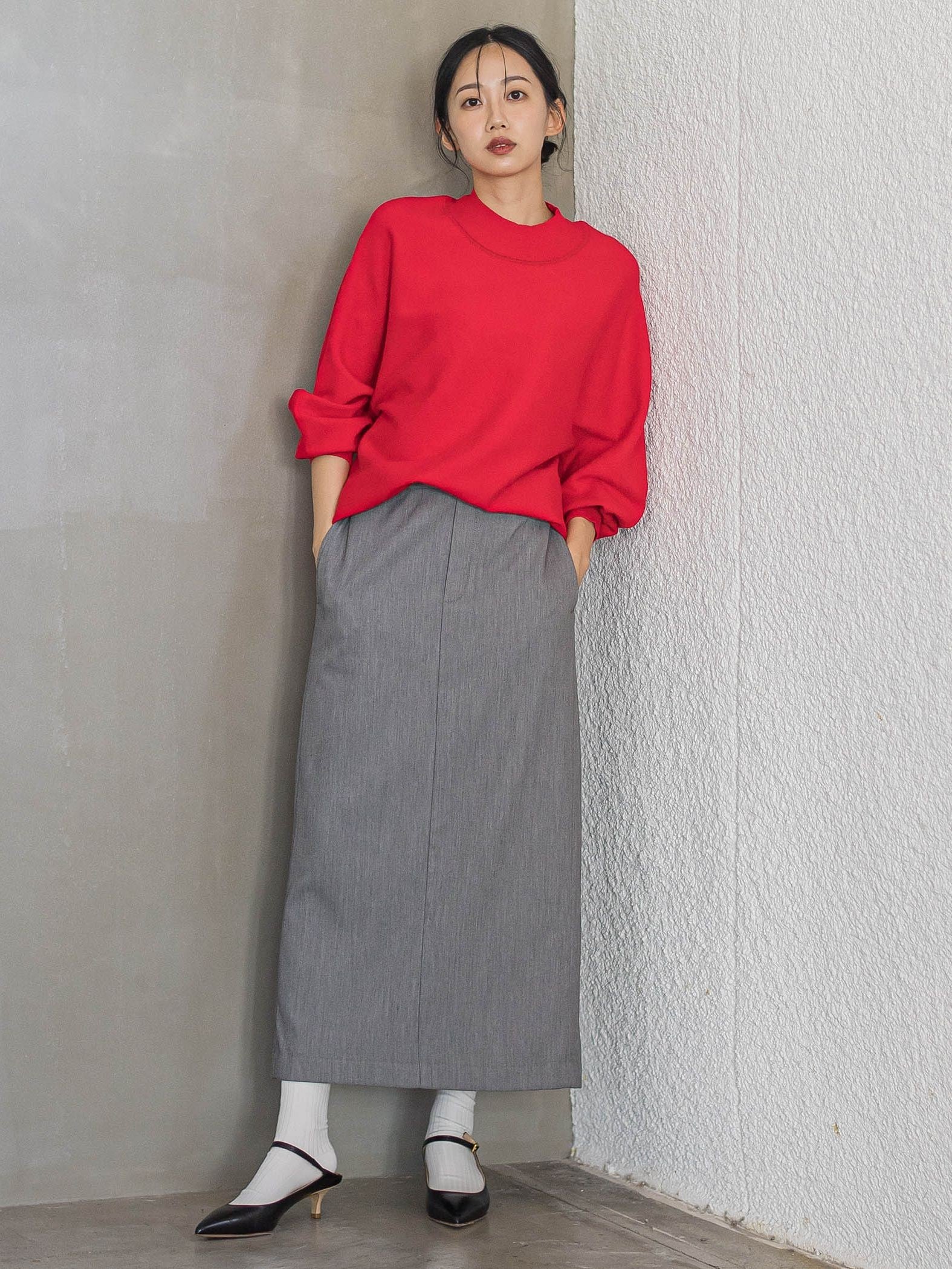 ウォッシャブルバナナスリーブニット≪手洗い可能≫