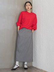 ウォッシャブルバナナスリーブニット≪手洗い可能≫