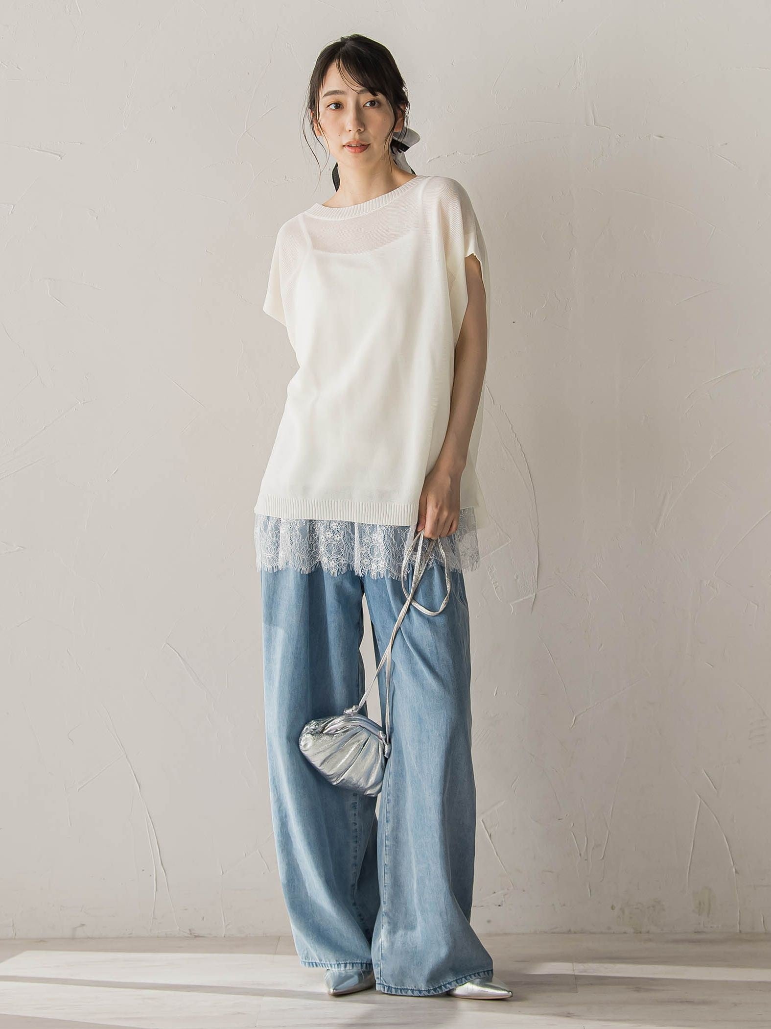 Air DENIM ワイドパンツ