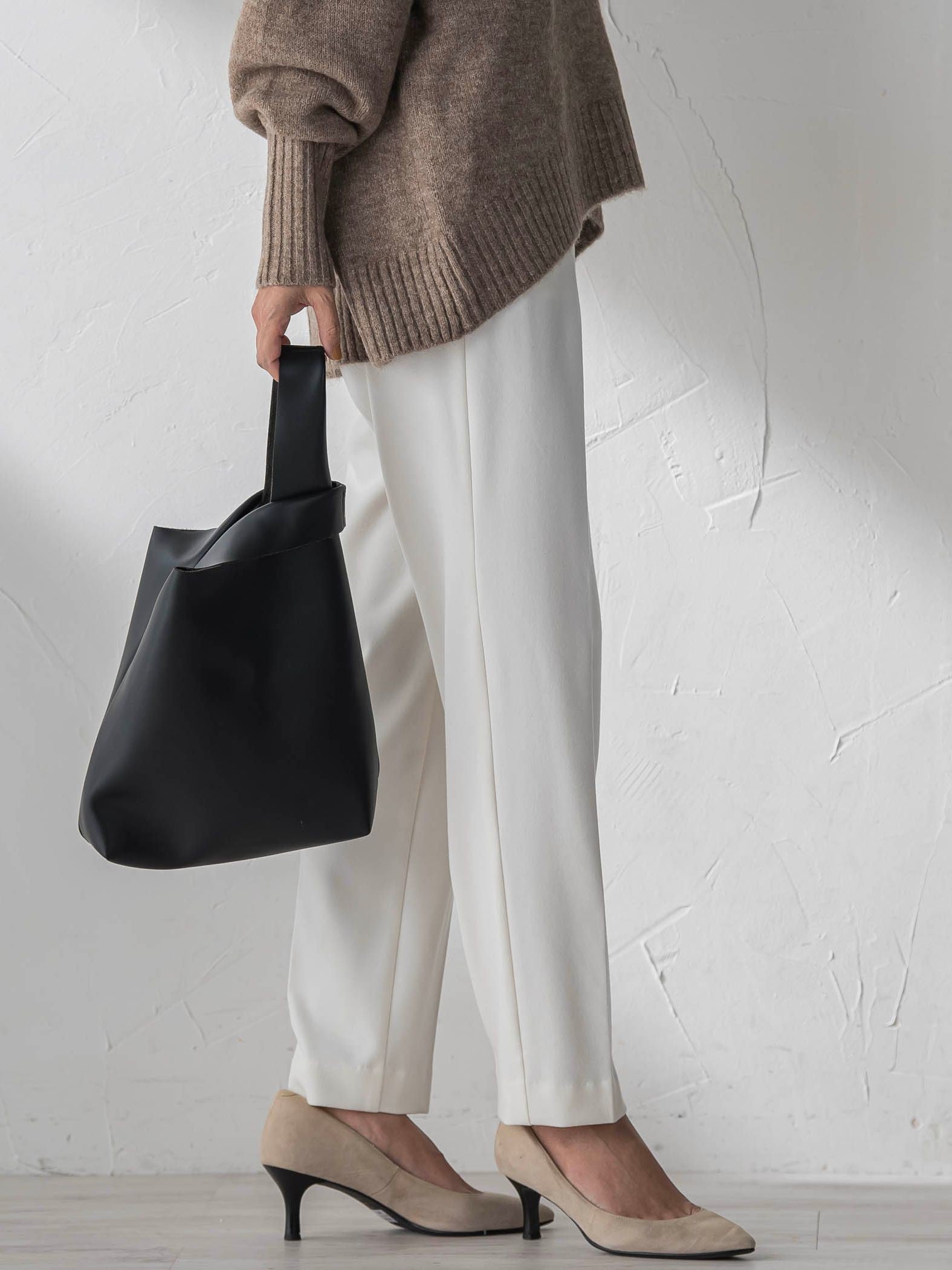 両面起毛2WAYストレッチテーパードパンツ