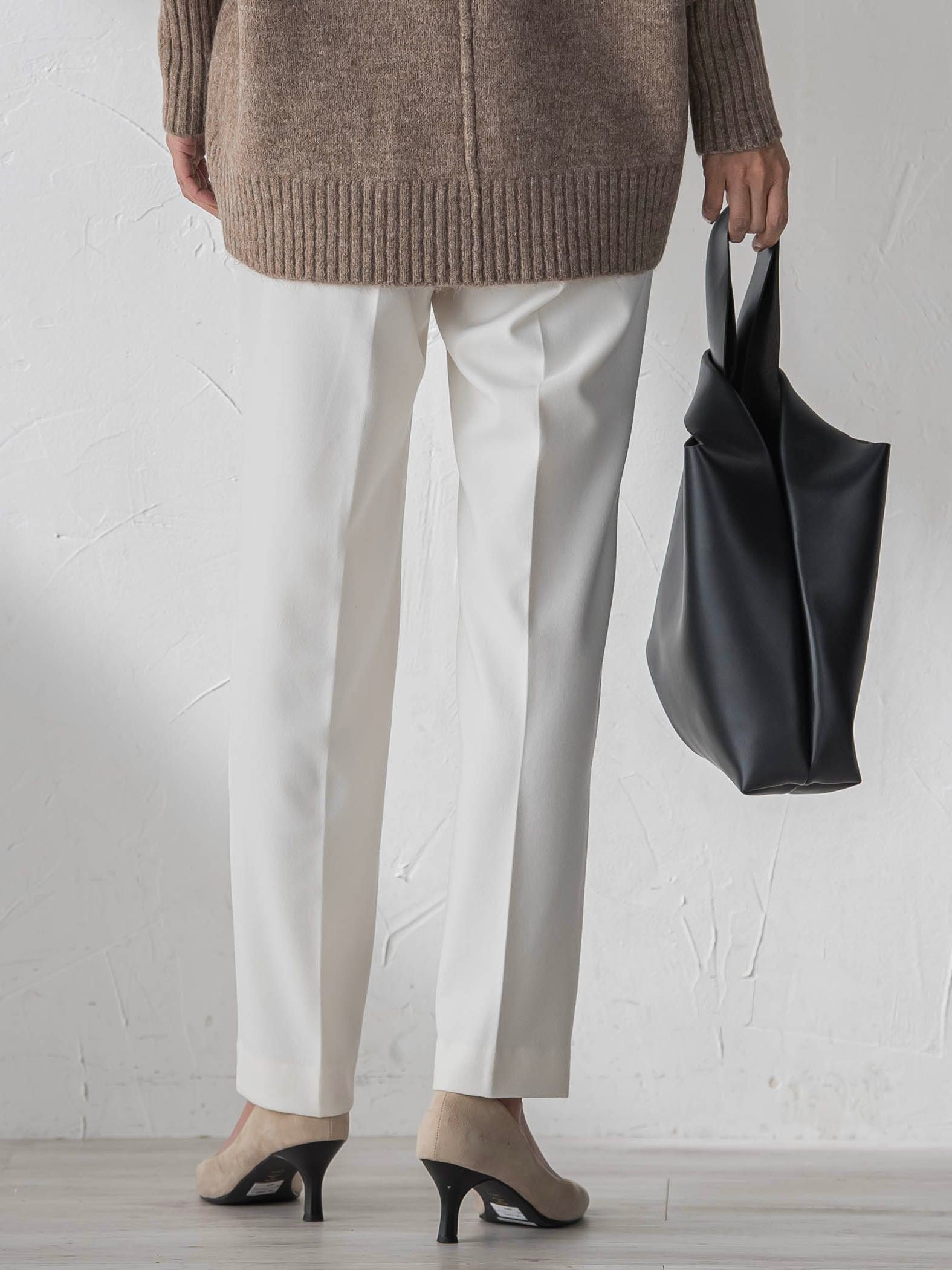 両面起毛2WAYストレッチテーパードパンツ