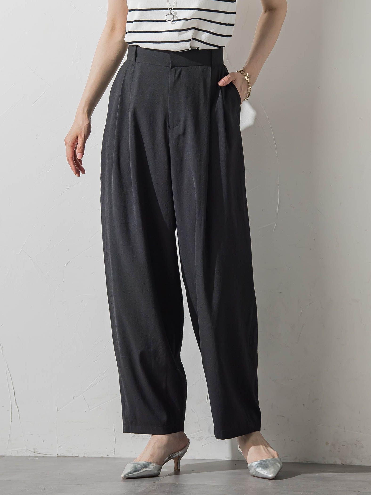 ナチュラルストレッチカーブパンツ≪セット着用可≫