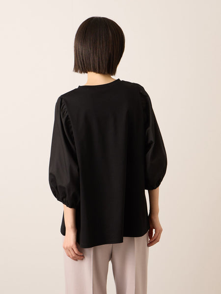 《予約》【機能するミニマル服】切替プルオーバー《接触冷感》