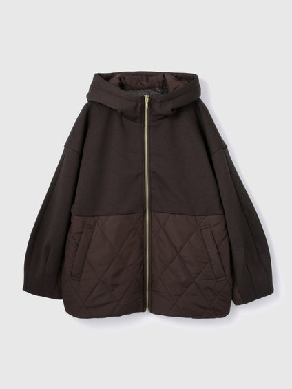 キルトダンボールコクーンスリーブブルゾン