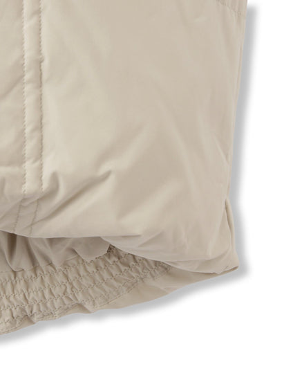 ストレッチフードピュアダウンミドルコート