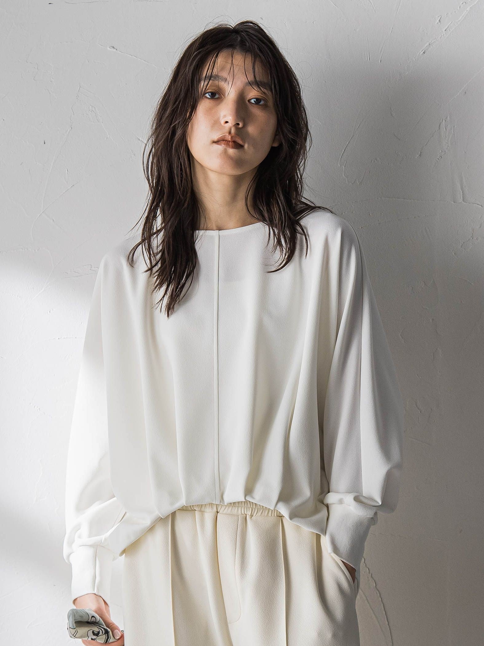 “ 叶える ” タックヘムドルマンショートプルオーバー