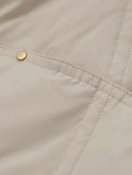 ストレッチフードピュアダウンミドルコート