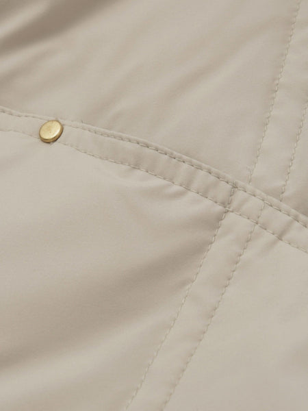 ストレッチフードピュアダウンミドルコート