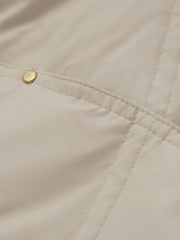 ストレッチフードピュアダウンミドルコート