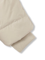 ストレッチフードピュアダウンミドルコート