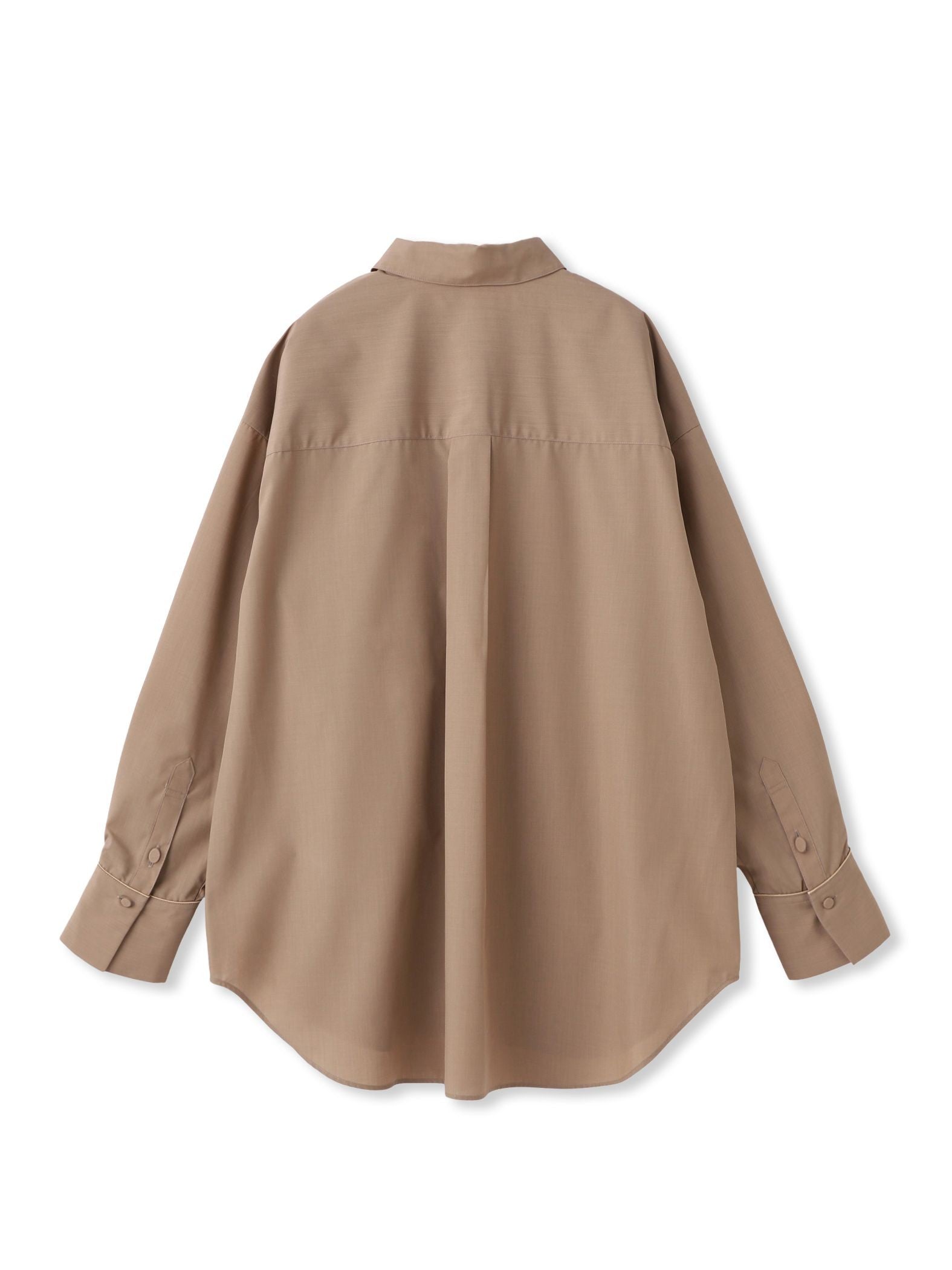 オーバーサイズシャツブラウス ≪洗濯機で洗える≫